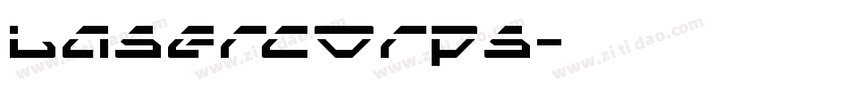lasercorps字体转换