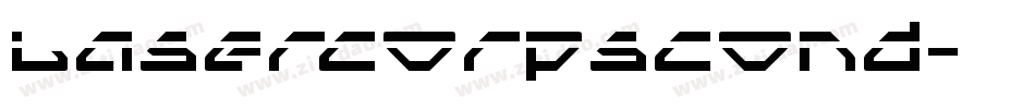 lasercorpscond字体转换