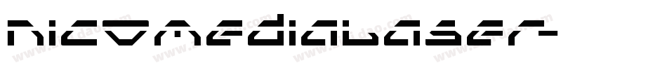 nicomedialaser字体转换