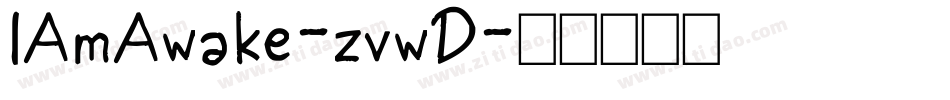 IAmAwake-zvwD字体转换