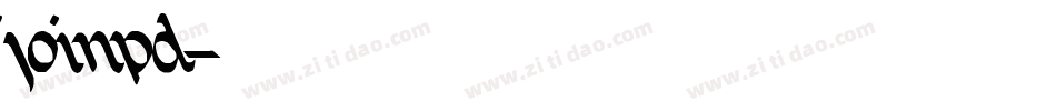 joinpd字体转换