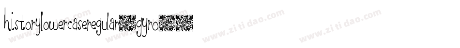 HistoryLowercaseRegular-GYrO字体转换