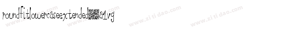 RoundfitLowercaseExtended-a1vg字体转换