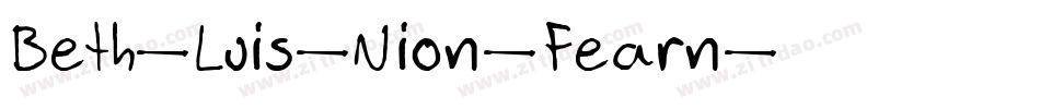 Beth-Luis-Nion-Fearn字体转换