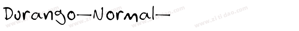 Durango-Normal字体转换