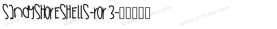 Sandyshoreshells-RoR3字体转换