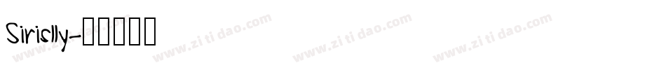 Sirislly字体转换