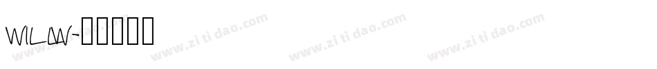 WILLW字体转换