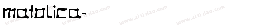 Matolica字体转换