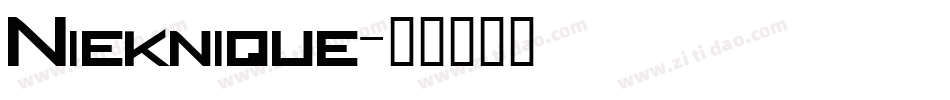 Nieknique字体转换