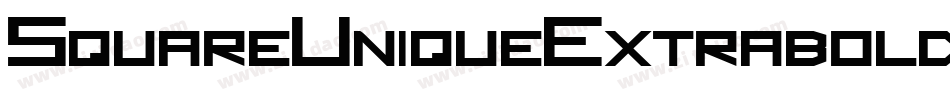 SquareUniqueExtrabold-vn7E字体转换