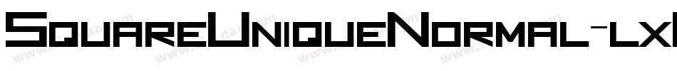 SquareUniqueNormal-lxRq字体转换