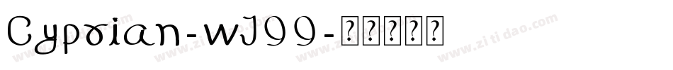 Cyprian-wJ99字体转换