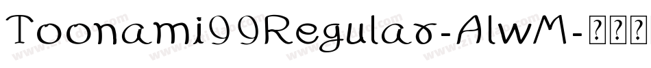 Toonami99Regular-AlwM字体转换