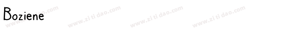 Boziene字体转换