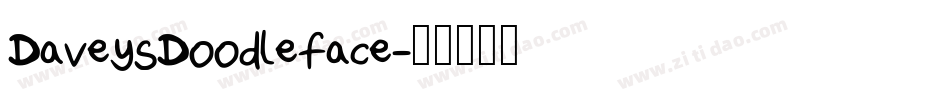 DaveysDoodleface字体转换