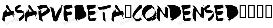 AsapVFBeta-Condensed字体转换