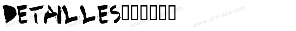 Detailles字体转换