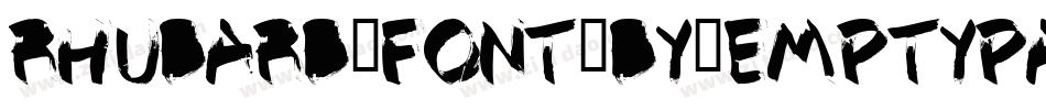 Rhubarb_font_by_emptypage_beta字体转换