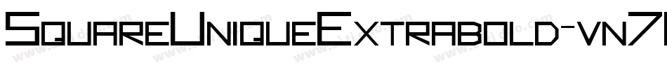 SquareUniqueExtrabold-vn7E字体转换