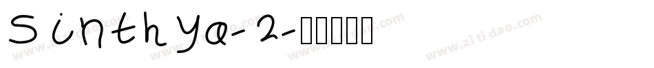 Sinthya-2字体转换