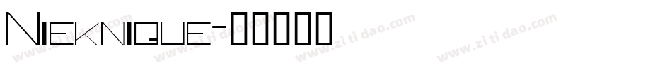 Nieknique字体转换