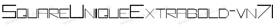 SquareUniqueExtrabold-vn7E字体转换