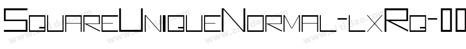 SquareUniqueNormal-lxRq字体转换