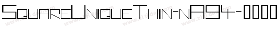 SquareUniqueThin-nA94字体转换