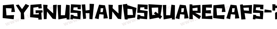CygnushandSquareCaps-7Ag4字体转换