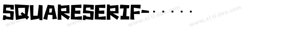 SquareSerif字体转换