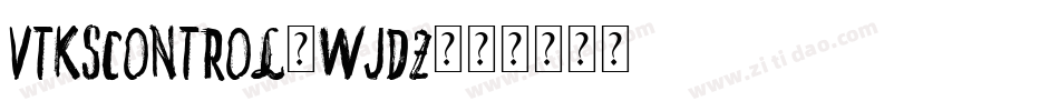 VtksControl-wJdZ字体转换