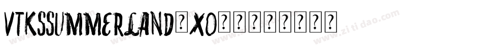 VtksSummerland-xo15字体转换