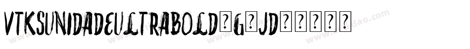 VtksUnidadeUltraBold-G5jD字体转换