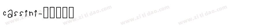 Cassini字体转换