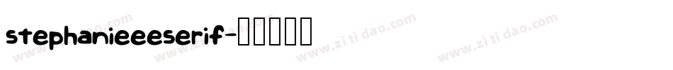 stephanieeeserif字体转换
