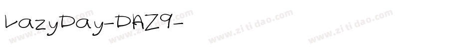 LazyDay-DAZ9字体转换