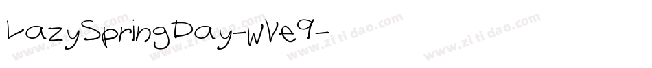 LazySpringDay-wVe9字体转换