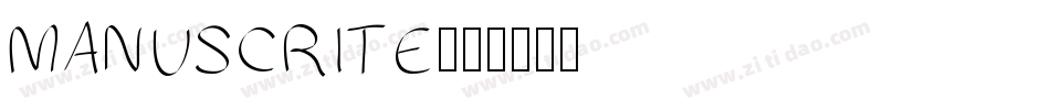 MANUSCRITE字体转换