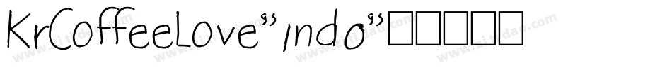 KrCoffeeLove-1nd0字体转换