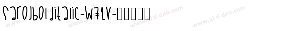 SarojBoldItalic-W71V字体转换