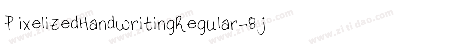 PixelizedHandwritingRegular-8jz2字体转换