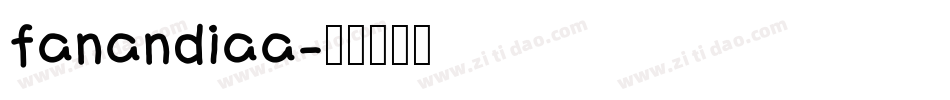 fanandiaa字体转换