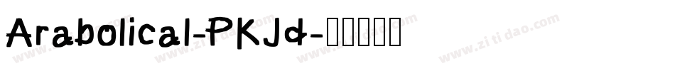Arabolical-PKJd字体转换