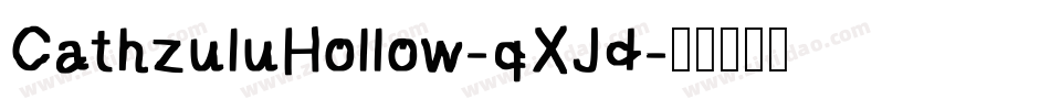 CathzuluHollow-qXJd字体转换