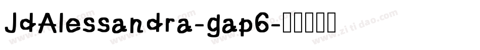 JdAlessandra-gap6字体转换