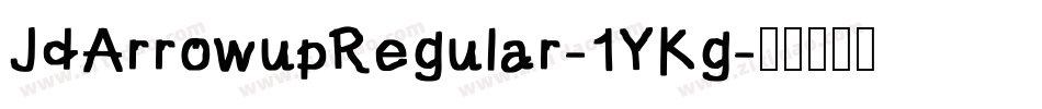 JdArrowupRegular-1YKg字体转换