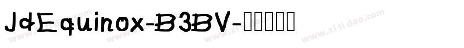 JdEquinox-B3BV字体转换