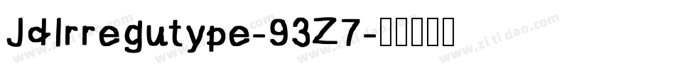 JdIrregutype-93Z7字体转换