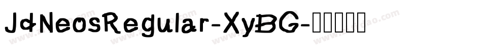 JdNeosRegular-XyBG字体转换